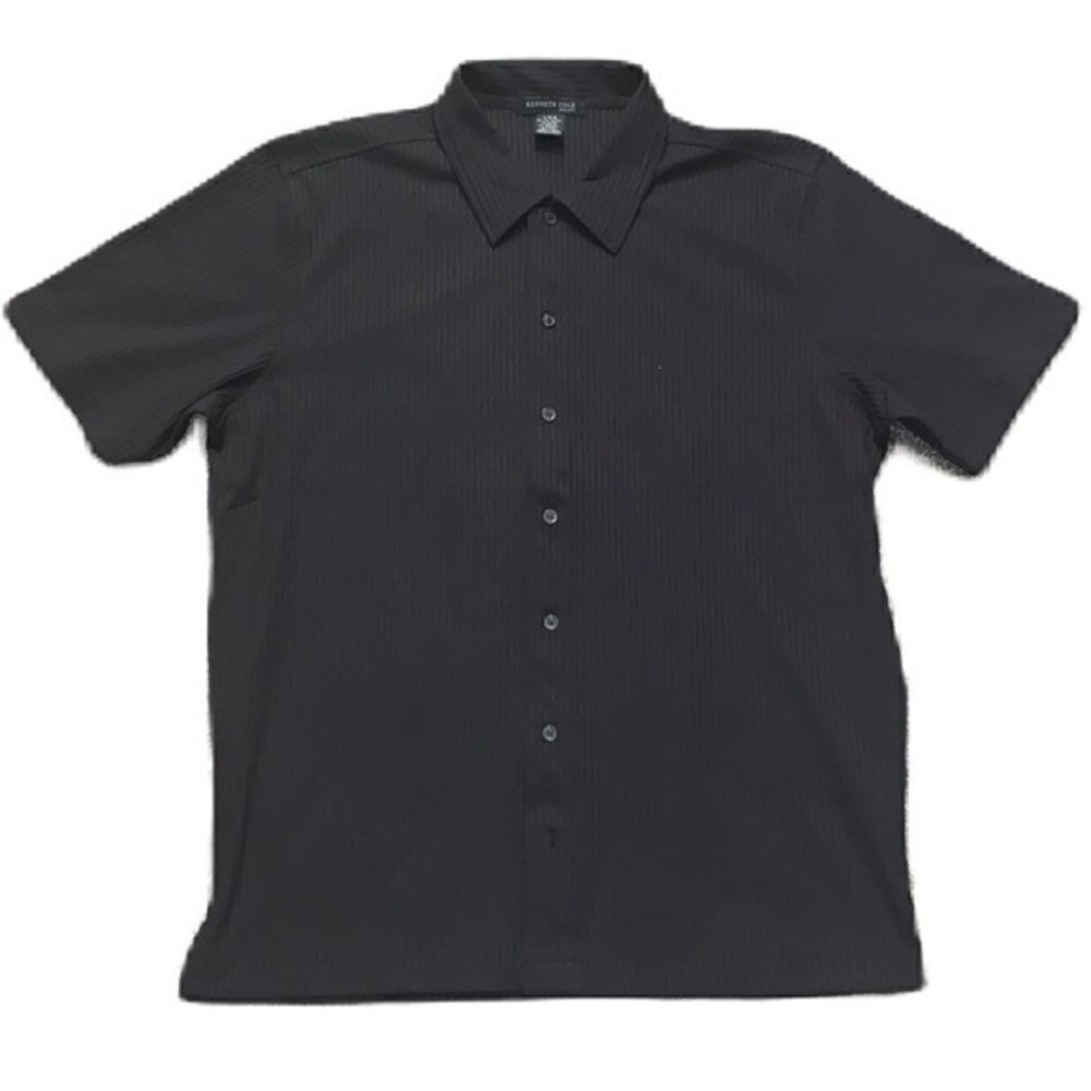 Kenneth Cole Black Shirt Soft Comfortable Club Classic EUC
